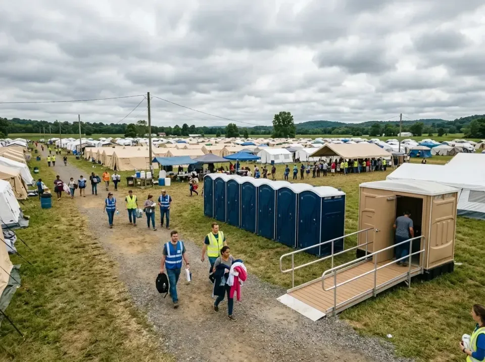 disaster-relief-camp-restrooms-010 — frequently asked questions, Dumpster & Portable Bathrooms Rental in Harrisonville, MO